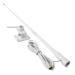 UAYESOK VHF Marine Base Antenna 48 Inch Fiberglass Waterproof Boat Antenna W/7m RG-58U Cable Adjustable Ratchet Fixed Mount