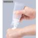 12 Pack Refillable Transparent Cosmetic Sample Bottles - 100ml Travel Makeup Containers with Hinged Lid - Perfect for Sample Storage - Buy Online on SooperMarket.com