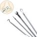U-K Newest Dual Heads Acne Needle Blackhead Blemish Squeeze Pimple Extractor Remover Spot Cleaner Beauty Skin Care Tool 4pcs/set - Buy Online on SooperMarket.com