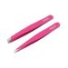 FEITA Professional Stainless Steel Eyebrow Tweezer Set - Slant & Pointed Precision Tweezers for Women - Facial Hair Removal Clip - Pink (2 Pcs) - Buy Online on SooperMarket.com
