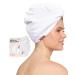 Kitsch White Quick Drying Microfiber Hair Towel 1 EA Pink white