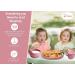Silicone Baby Weaning Set - Divided Suction Plate, Bowl, and Sippy Cup - Pink - Buy Online on SooperMarket.com
