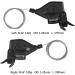 LITEONE 10 Speed Mountain Bike Gear Shift Lever Set - Compatible for MTB, BMX, Road Bike - Thumb Gear Shifter Cable - 1 Pair (Right and Left) - Folding Cycling - Buy Online on SooperMarket.com