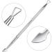 Stainless Steel Cuticle Pusher & Cutter Set - Nail Polish Remover, Gel Polish Peeler & Scraper - Manicure/Pedicure Tool Kit for Fingernail/Toenail Care - Buy Online on SooperMarket.com