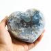 1pc Natural Blue Celestite Crystal Geode Specimen Heart Cluster 900g-1000g for Decoration Gift