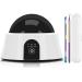 Upgraded Steam Nail Polish Remover Machine, Gel Nail Steamer with Color Cuticle Pusher Spoon Tools for Nail Gel Polish Removal, Black01 Gel Nail Steamer Remover
