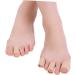 Healifty 4 Pcs Toe Cover Elastic Wrap Bandages - Beige Nylon Toe Protectors for Comfort and Protection - Buy Online on SooperMarket.com