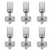 6 Pieces Surfboard Fin Screws, No Tool Stainless Steel Thumb Fin Screw for SUP Surf Longboard Paddleboard and BoardWorks SUP Center Fin Adapters Surfing Accessories