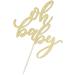Golden Oh Baby Cake Topper - Baby Party Decoration for Baptism, Gender Reveal & New Baby Celebrations - Buy Online on SooperMarket.com