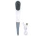 Electric Bath Brush  Silicone Bathing Brush Waterproof Vibrating Body Shower Cleansing Brush Multi-functional Long Handle Brush Massager(Gray)