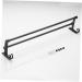 HEMOTON Wall Mounted Hooks Hook Towel Bar Wall Shelf Washcloth Wall Rack Shower Sponge Holder Towel Rack Ledge Take a Bath Black Size 2 - Buy Online on SooperMarket.com