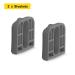 Dearlomum Retractable Baby Gate Replacement Parts - Original Hardware Set (Grey) | 2 Latches, 2 Brackets, 1 Set of Screws | Compatible with Asin B09K7GXDVT/B09K7J4PH2/B09XMRJ87H - Buy Online on SooperMarket.com
