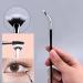Buy Black Bent Lash Fan Brush - Professional Duet Fibre Eyelash Makeup Tool for Perfect Lashes | International Shipping Available - Buy Online on SooperMarket.com