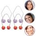 Baluue 2 Pairs Dimple Makers Cheeks Facial Dimple Trainer for Create a Beautiful Smile Natural Dimples Lift Portable Red Purple - Buy Online on SooperMarket.com