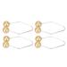 Dimple Trainer Improved Smile Dimple Maker Balls Portable for Face Cheeks (Gold)