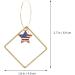 KESYOO 2 Pairs Independence Day Ear Pendants | Stylish Ear Rings & Drops for Party | Independence Day Decoration - Buy Online on SooperMarket.com