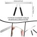 QUR 2Piece Eyebrow Ruler 3-Point Positioning Ruler Brow Caliper Measuring Tool Silver - Buy Online on SooperMarket.com