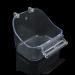 Parrot Bath Box Bird Cage - 1 Piece Parakeet Caged Accessory Supplies Bathing Tub Bath for Most Birdcage Pet Parrot Budgie Parakeet Lovebird Cockatiel Cage Water Shower Transparent - Buy Online on SooperMarket.com