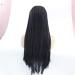 Buy Black Three-Small Braid Wig | High-Temperature Silk Front Lace | Large Size Chemical Fiber Wig | International Shipping Available - Buy Online on SooperMarket.com