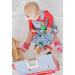 Farm Friends Baby Sensory Crinkle & Teething Square Lovey | 8x8 Inch | Closed Ribbon Tags | Cognitive, Social & Emotional Development - Buy Online on SooperMarket.com