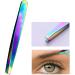 1PC Rainbow Color Slant Tweezer Professional Stainless Steel Slant Tip Tweezer Best Precision Eyebrow Tweezer Hair Removal Tweezer Cosmetic Beauty Tool For Men & Women tweezers - Buy Online on SooperMarket.com