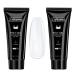 Lofuanna Transparent Poly Nagel Gel 15ml 2 Builder Gel Nail extension gel UV/LED nail polish gel for professional manicure repair nail extension nail strengthening (transparent) C03
