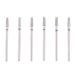 MZCMSL 6pcs Tapered Barrel Cuticle Drill Bits  Pro Diamond Bits for Nail Prep  3/32 Shank efile Bit (Fine & Medium) 3x9mm(Fine+Medium)