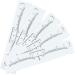 NOLITOY 100pcs Disposable Eyebrow Ruler Eyebrow Stencil Kit Disposable Gauge Eyebrow Trimming Caliper - Buy Online on SooperMarket.com