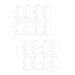 IMIKEYA 16 Pcs Modeling Molds Cake Mold Cookie Cutters Stainless Steel Cookies Mold Cookie Mold Fondant Making Molds Chocolates and Cakes Muffin Cakes Baking Tools Biscuit Dessert 9X5cmx2pcs Silverx2pcs