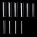 NO C Curve Square Nail Tips - NO C Curve Long Nail Tips - Yimart 500pcs No C Curve XXXL Square Straight False Nail Tips Half Cover Clear Natural Extra Long Fake Nails (Clear)