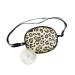 Lazy Eye Breathable Adjustable Strabismus Shading Natural Silk Eye Patch Pad Amblyopia Corrected Single Eye Mask for Adlut(Leopard)