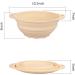 Silicone Collapsible Bowls - 2 Pack, Beige | Ideal for Camping & Hiking | 100% Food-Grade Silicone - Buy Online on SooperMarket.com