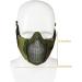 Buy Aoutacc Foldable Airsoft Mask - Half Face Mask with Ear Protection for War Games Hunting & Paintball - International Shipping Available - Buy Online on SooperMarket.com