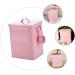 COOLHIYA 1pc Washing Storage Sealing Storage Case Laundry Room Trash Can Iron Pink - Buy Online on SooperMarket.com