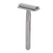 Safety Aircraft DoubleEdge Safety Razor Ergonomic Brass Handle. (Silver)