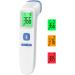 Fieberhermometer contactless stirthermometer digital infrared thermometer for babies and adults with immediate exact measured values fever alarm LCD display and 35 memory call (blue)