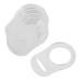 10pcs Multi Silicone Pacifier Clips Adapter BPA Free Easy to Clean 20mm Band Multifunctional Baby Holder (Transparent)