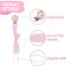 Vicloon Baby Dummy Clips - 3 Pack Wooden Dummy Clip for Boys and Girls | BPA Free Soother Pacifier Chain Holder | Teether Toy | Pink/Gray/Yellow - Buy Online on SooperMarket.com