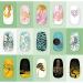 Alexnailart Nail Art Stamping Plates Image Template Broken Geometry Graphics Leaf Pattern Design Stamper Nail Art DIY Print Manicure Nail Art Stencil Tools FA057 - Buy Online on SooperMarket.com