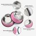 WERFORU 2 Pieces Dog Bowls Stainless Steel Dog Cat Bowls Pet Bowls For Feeding Water and Food Pink Medium Size M (2 Count) A-pink - Buy Online on SooperMarket.com