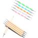Dajidafu 1 Set Dotting Tools Two Ways Drawing Painting Carving Set DIY Design Manicure Tools Freehand Embossing Point Drill Pen - Buy Online on SooperMarket.com