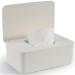 Wet wipes Box Cheerhom Baby Wet Tight Box Storage Box White Box for Moist toilet Paper Wet Watching Box with Lid holds the towels wet paper box for outside at home and office 18 x 12.2 x 7cm white