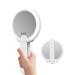 FASCINATE Handheld Mirror, 1x 10x Magnifying Makeup Mirror with Handle, Two Sided Mirror, 10X/1X Magnification Portable Small Mirror Rechargeable with Swivel Handle for Women