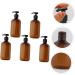 FRCOLOR 15 Pcs Lotion Press Bottle Travel Body Wash Lotion Pump Bottles Dispenser Travel Shampoo 500ml Travel Container Plastic Pump Bottle Travel Lotion Liquid Pump Emulsion The Pet Brownx3pcs 19.5x6.4cmx3pcs - Buy Online on SooperMarket.com