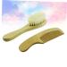 Beavorty 2pcs Baby Hair Brush and Comb Set - Gentle Hair Cleaning for Toddlers | Wooden Shower Brush for Babies - Buy Online on SooperMarket.com