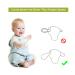 Novos Baby Utensils Set - Soft Grip Toddler Fork & Spoon with Travel Case | Perfect Feeding Learning Tool for Kids - Blue - Buy Online on SooperMarket.com