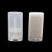 15ml empty oval deodorant container lip balm tubes lip gloss container holder with caps pack of 10 (white)