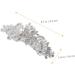BELLIFFY Rhinestone Hair Clip Flower Hair Clip Hair Barrettes for Women Thick Hair Girl Headdress Hair Accessory Hairpin for Women Womens Barrettes for Hair Hair Clips Dipper Iron - Buy Online on SooperMarket.com