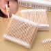 100 Sanitary Napkins & Wooden Double Head Makeup Remover Cotton Swabs - Eco-Friendly Soft & Great for Travel | International Shipping - Buy Online on SooperMarket.com
