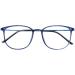 Koosufa Classic Retro Glasses Frames - Thin Nerd Glasses for Men & Women Ultra-Light TR90 Panto Frames with Case - Stylish Prescription-Free Eyewear in Blue - Buy Online on SooperMarket.com